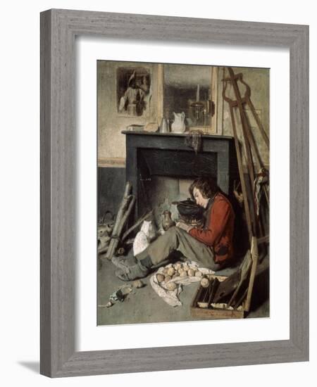 Studio Interior, 1845-Octave Tassaert-Framed Giclee Print