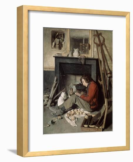 Studio Interior, 1845-Octave Tassaert-Framed Giclee Print