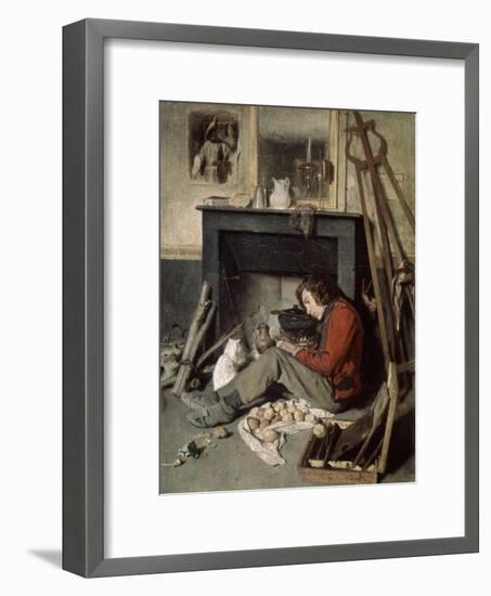 Studio Interior, 1845-Octave Tassaert-Framed Giclee Print