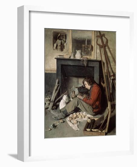 Studio Interior, 1845-Octave Tassaert-Framed Giclee Print