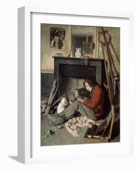 Studio Interior, 1845-Octave Tassaert-Framed Giclee Print