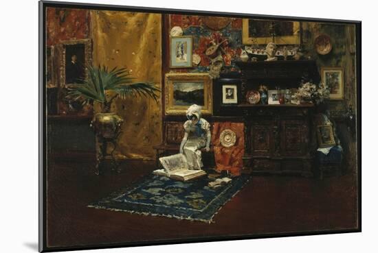 Studio Interior, C.1882 (Oil on Canvas)-William Merritt Chase-Mounted Giclee Print