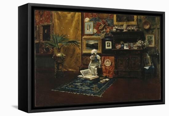 Studio Interior, C.1882 (Oil on Canvas)-William Merritt Chase-Framed Premier Image Canvas