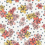 Vintage Flower Pattern Print for T-Shirt, Apparel, Textile or Wrapping. Classic Wallpaper with Flor-Studio K-Stretched Canvas