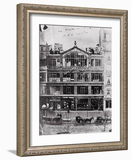 Studio of Nadar at 35 Boulevard Des Capucines, Paris, c.1855-Nadar-Framed Photographic Print