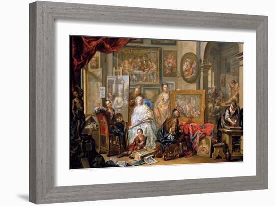 Studio of the Painter-Johann Georg Platzer-Framed Giclee Print