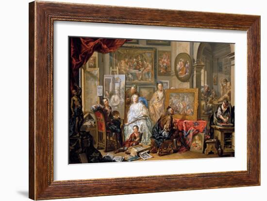 Studio of the Painter-Johann Georg Platzer-Framed Giclee Print