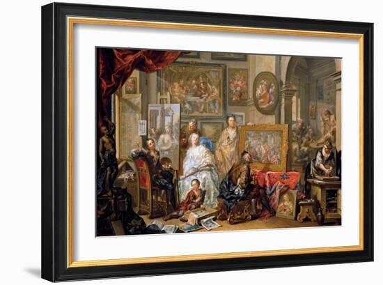 Studio of the Painter-Johann Georg Platzer-Framed Giclee Print