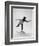 Studio Photos of Gloria Steinem Riding a Skateboard with a 007 James Bond Sweatshirt, 1965-Yale Joel-Framed Photographic Print