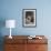 Studio Portrait, Little Girl with Her Dog, France-null-Framed Photographic Print displayed on a wall