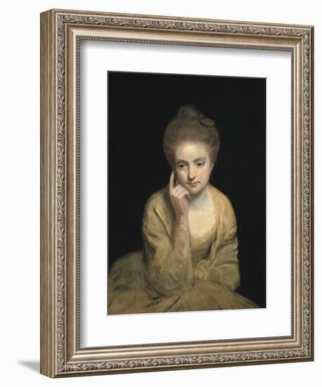 Studio Portrait of a Young Woman-Sir Joshua Reynolds-Framed Art Print