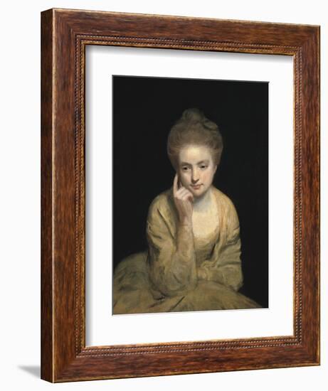 Studio Portrait of a Young Woman-Sir Joshua Reynolds-Framed Art Print