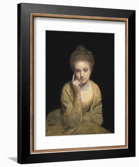 Studio Portrait of a Young Woman-Sir Joshua Reynolds-Framed Art Print