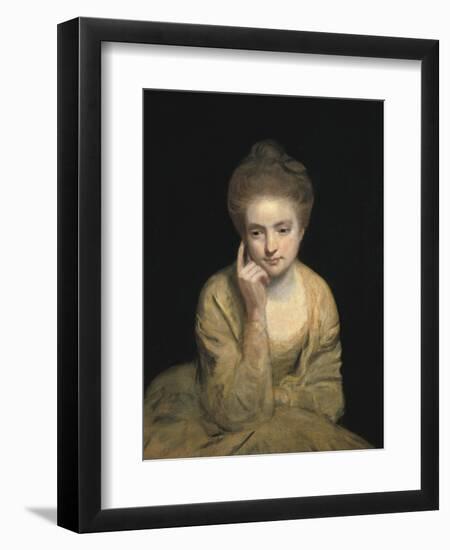 Studio Portrait of a Young Woman-Sir Joshua Reynolds-Framed Art Print