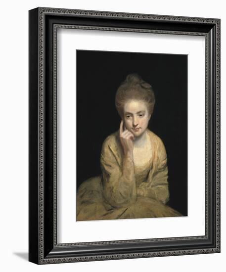 Studio Portrait of a Young Woman-Sir Joshua Reynolds-Framed Art Print