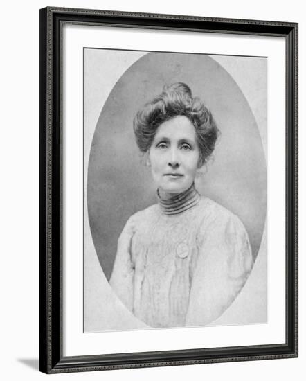 Studio Portrait of Emmeline Pankhurst-null-Framed Photographic Print