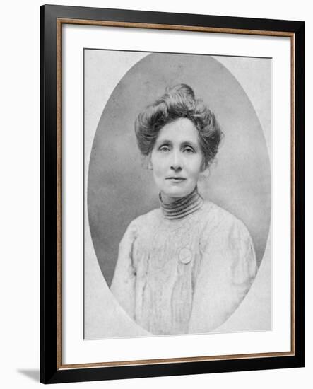 Studio Portrait of Emmeline Pankhurst-null-Framed Photographic Print