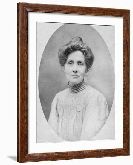 Studio Portrait of Emmeline Pankhurst-null-Framed Photographic Print