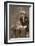 Studio Portrait, Woman with Pekingese Dog-null-Framed Photographic Print