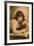 Studio Portrait, Young Woman with Pekingese Dog-null-Framed Photographic Print