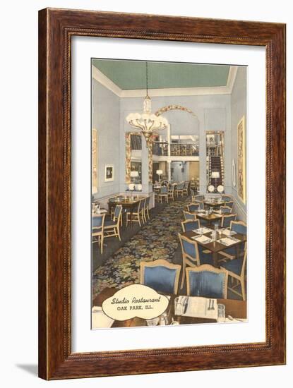 Studio Restaurant, Oak Park, Illinois-null-Framed Premium Giclee Print