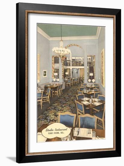 Studio Restaurant, Oak Park, Illinois-null-Framed Premium Giclee Print