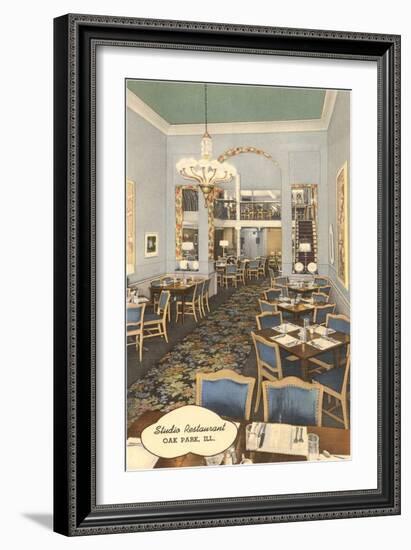 Studio Restaurant, Oak Park, Illinois-null-Framed Premium Giclee Print