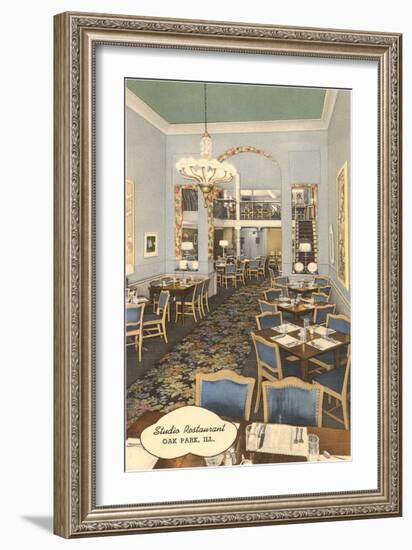 Studio Restaurant, Oak Park, Illinois-null-Framed Art Print