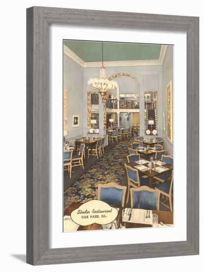 Studio Restaurant, Oak Park, Illinois-null-Framed Art Print