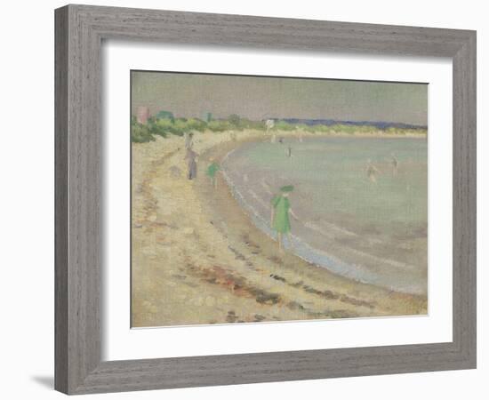 Studland Beach, 1911 (Oil on Canvas)-Roger Eliot Fry-Framed Giclee Print