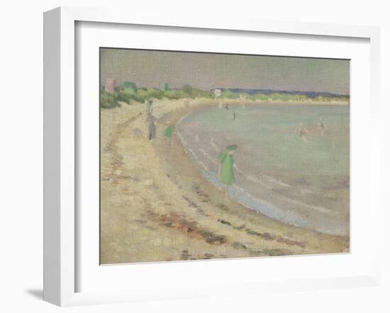 Studland Beach, 1911 (Oil on Canvas)-Roger Eliot Fry-Framed Giclee Print