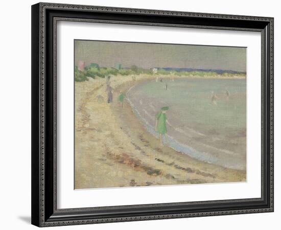 Studland Beach, 1911 (Oil on Canvas)-Roger Eliot Fry-Framed Giclee Print