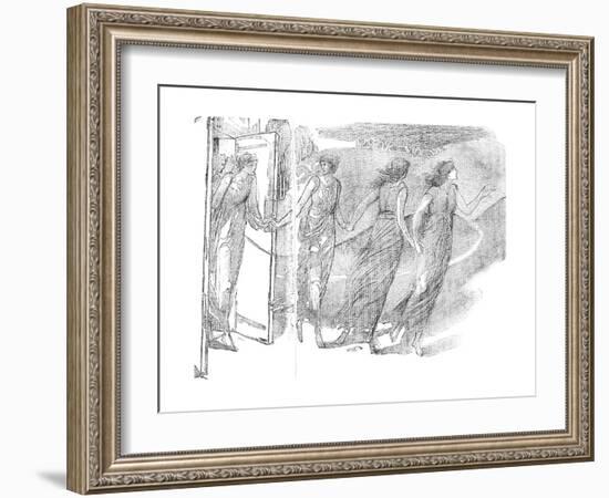 Study, 19th Century-Edward Burne-Jones-Framed Giclee Print