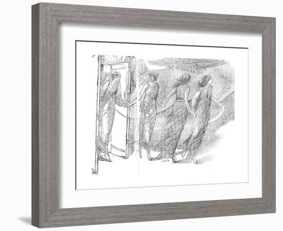 Study, 19th Century-Edward Burne-Jones-Framed Giclee Print