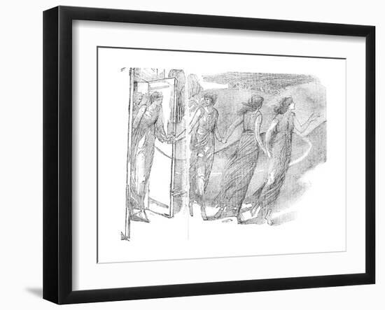 Study, 19th Century-Edward Burne-Jones-Framed Giclee Print