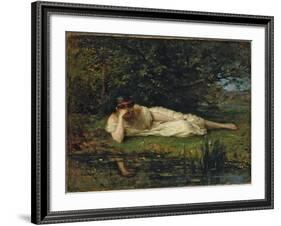 Study at the water's edge, 1864 by Berthe Morisot-Berthe Morisot-Framed Giclee Print