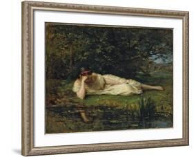 Study at the water's edge, 1864 by Berthe Morisot-Berthe Morisot-Framed Giclee Print