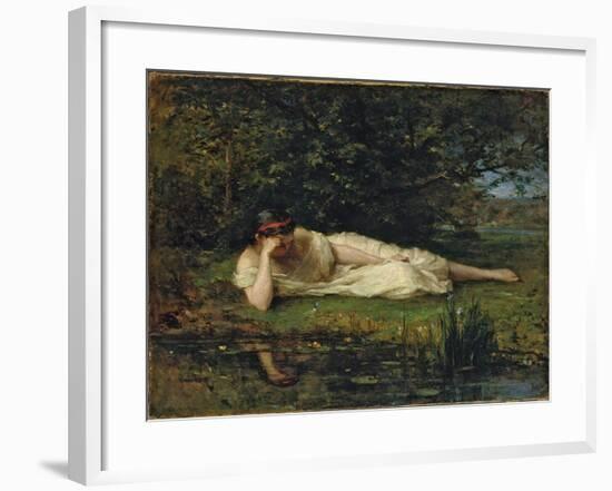Study at the water's edge, 1864 by Berthe Morisot-Berthe Morisot-Framed Giclee Print