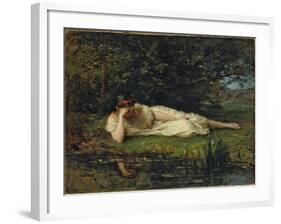 Study at the water's edge, 1864 by Berthe Morisot-Berthe Morisot-Framed Giclee Print
