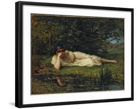 Study at the water's edge, 1864 by Berthe Morisot-Berthe Morisot-Framed Giclee Print