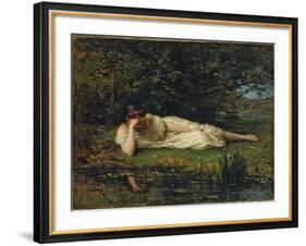 Study at the water's edge, 1864 by Berthe Morisot-Berthe Morisot-Framed Giclee Print