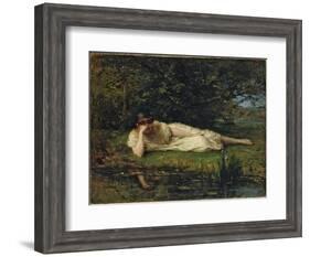 Study at the water's edge, 1864 by Berthe Morisot-Berthe Morisot-Framed Giclee Print
