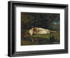 Study at the water's edge, 1864 by Berthe Morisot-Berthe Morisot-Framed Giclee Print