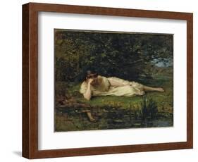 Study at the water's edge, 1864 by Berthe Morisot-Berthe Morisot-Framed Giclee Print
