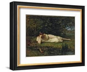 Study at the water's edge, 1864 by Berthe Morisot-Berthe Morisot-Framed Giclee Print