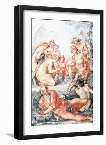 Study, Baptism of a Child, C1584-1609-Joseph Heintz the Elder-Framed Giclee Print
