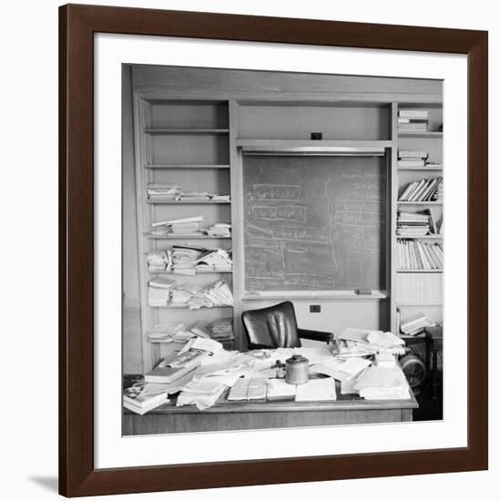 Study Belonging to Albert Einstein-Ralph Morse-Framed Premium Photographic Print