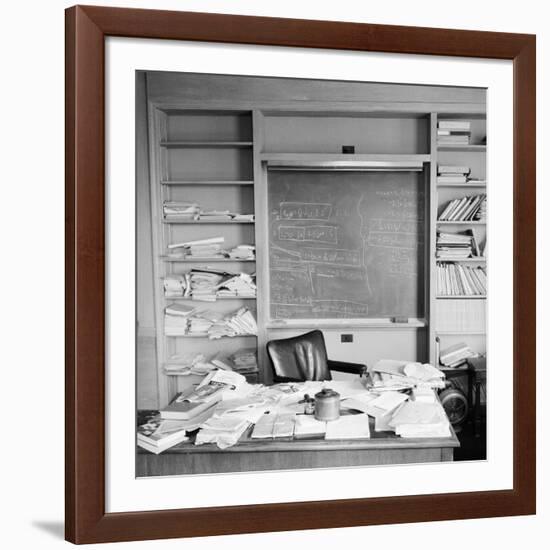 Study Belonging to Albert Einstein-Ralph Morse-Framed Premium Photographic Print