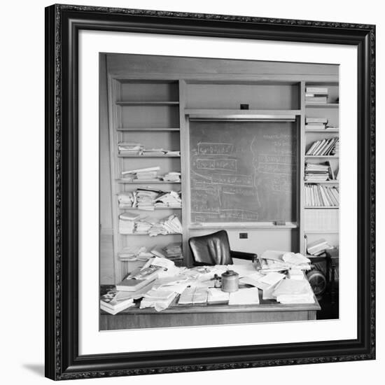 Study Belonging to Albert Einstein-Ralph Morse-Framed Premium Photographic Print