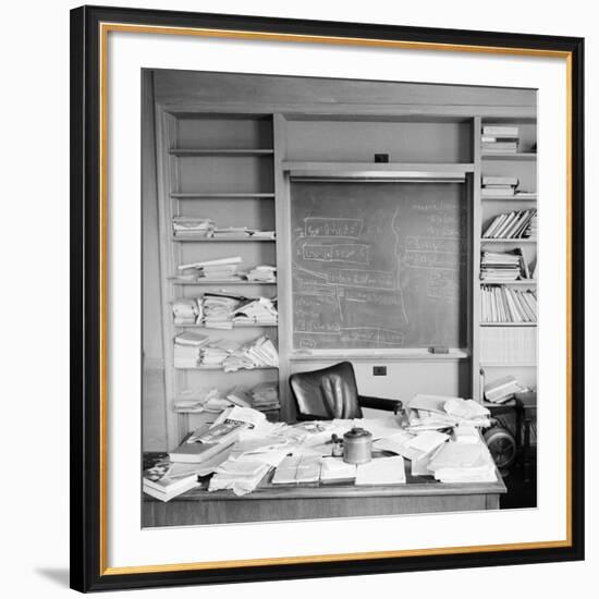 Study Belonging to Albert Einstein-Ralph Morse-Framed Premium Photographic Print